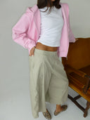 Heavyweight Zip Up - Baby Pink