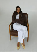 Heavyweight Zip Up - Chocolate