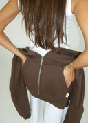 Heavyweight Zip Up - Chocolate