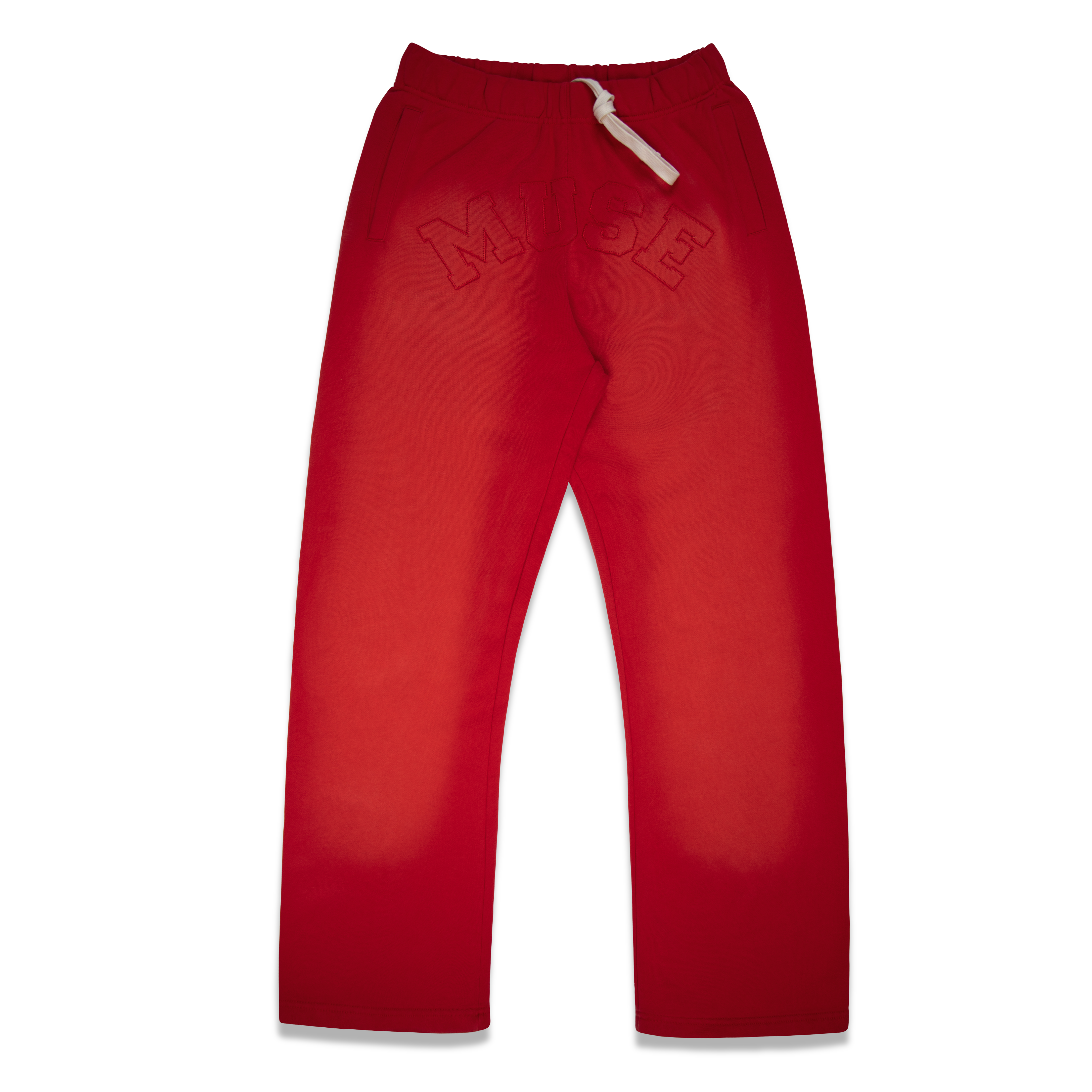 Pantaloni French Terry - Rosso Scarlatto