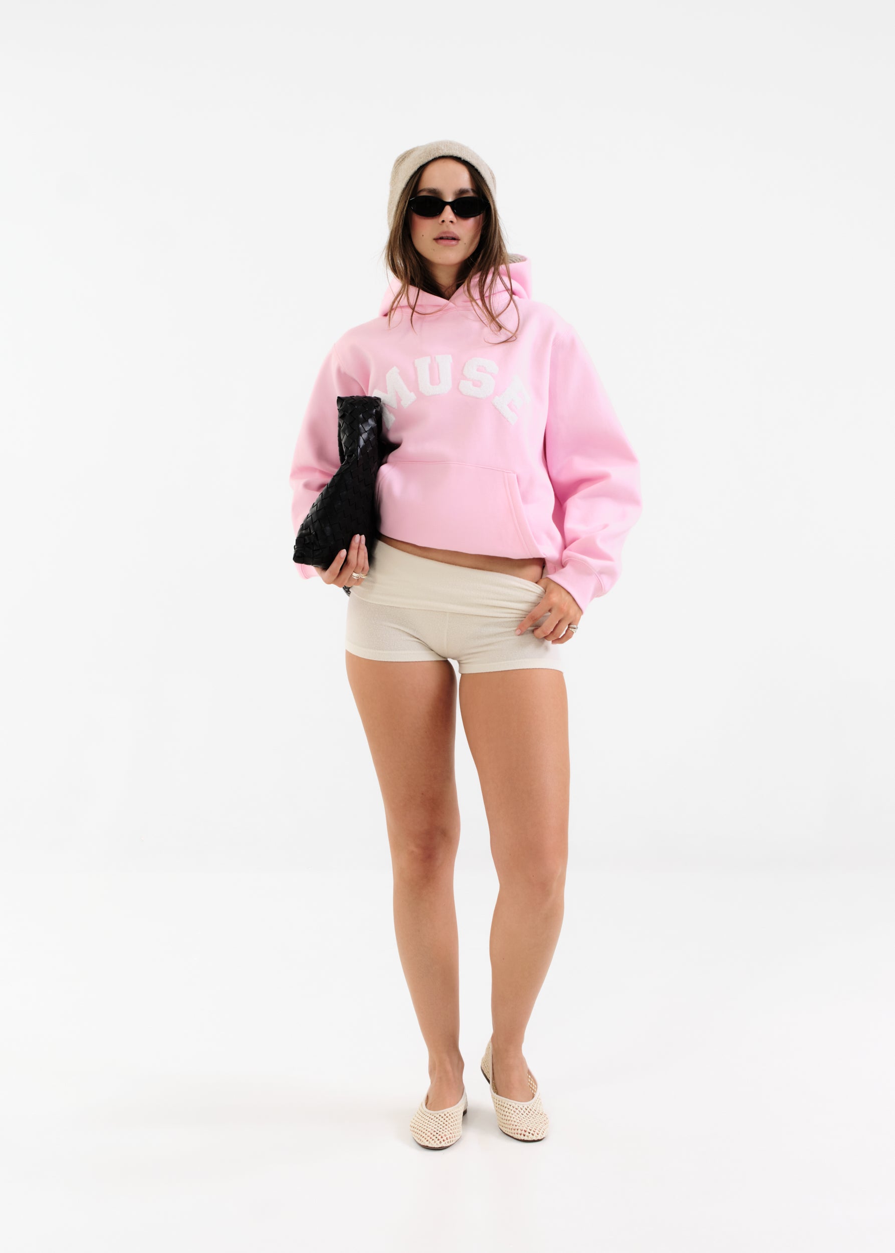 Heavyweight Chenille Hoodie - Petal – CURATED BY MUSE