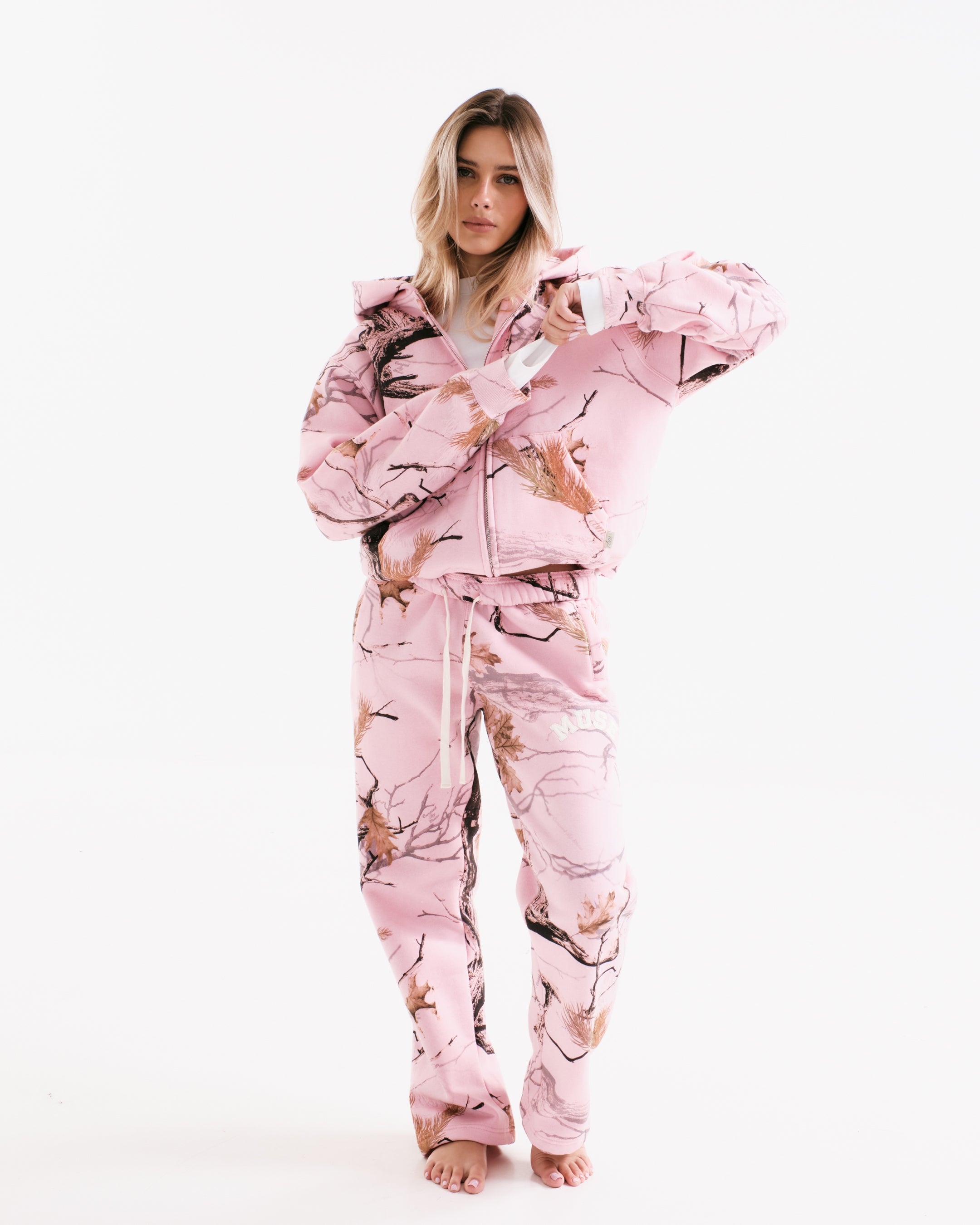 Heavyweight Camo Zip Up Set - Mirage