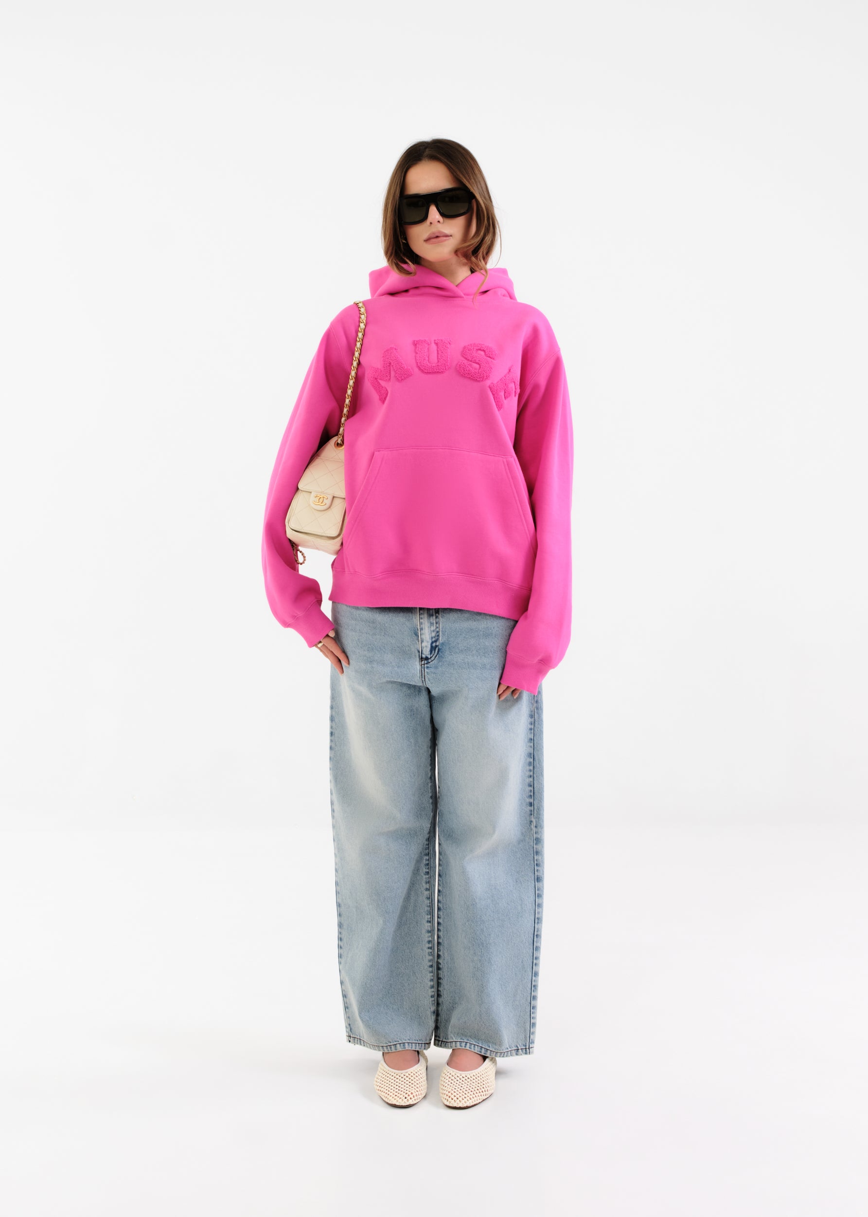Heavyweight Chenille Hoodie - Taffy – CURATED BY MUSE