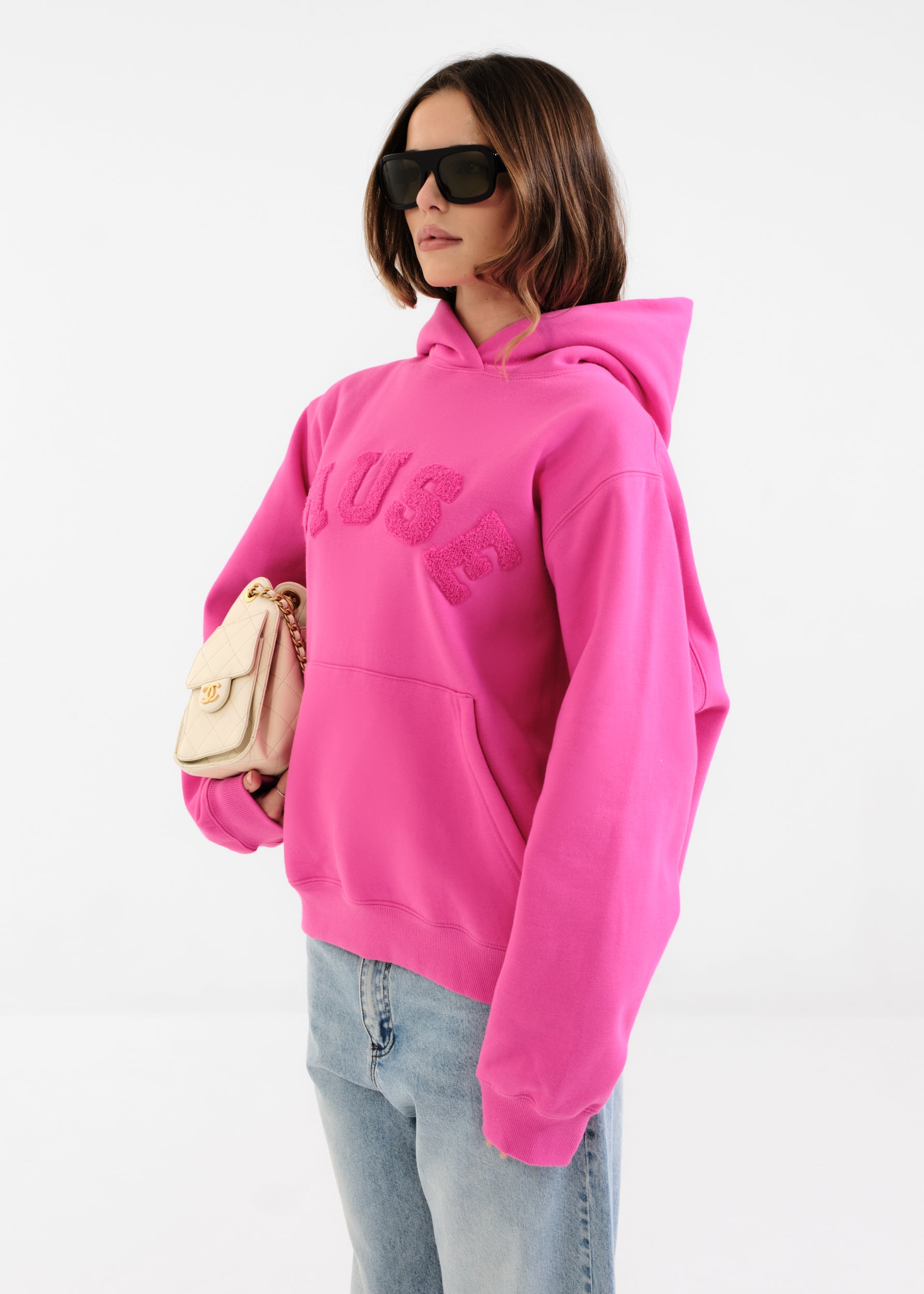 Heavyweight Chenille Hoodie - Taffy – CURATED BY MUSE