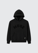 Heavyweight Chenille Hoodie - Coal Black
