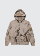 Heavyweight Camo Zip Up - Canyon