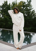 French Terry Hoodie - Bone