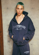 Athletics V-Neck Hoodie - Navy Club
