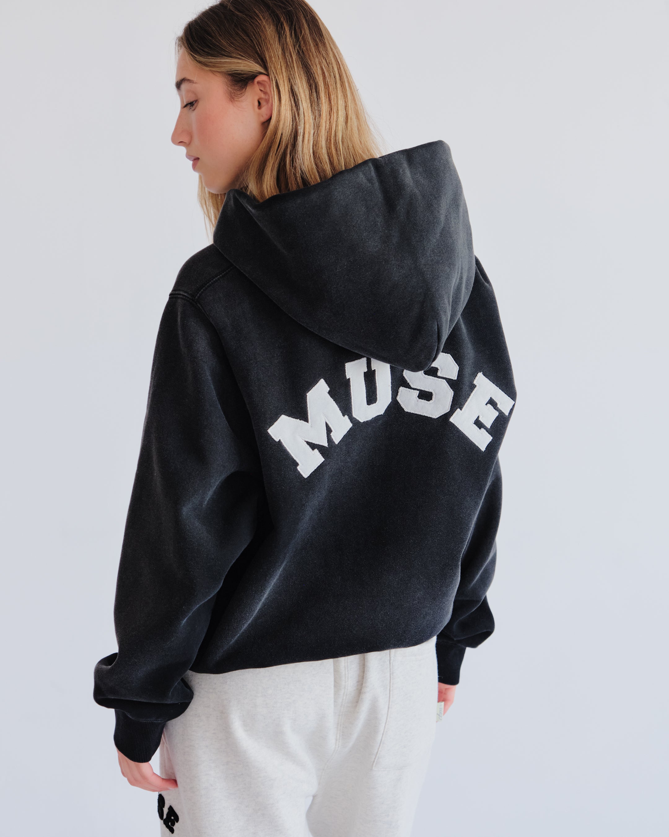 Heavyweight Wash Zip Up - Marine/Raven