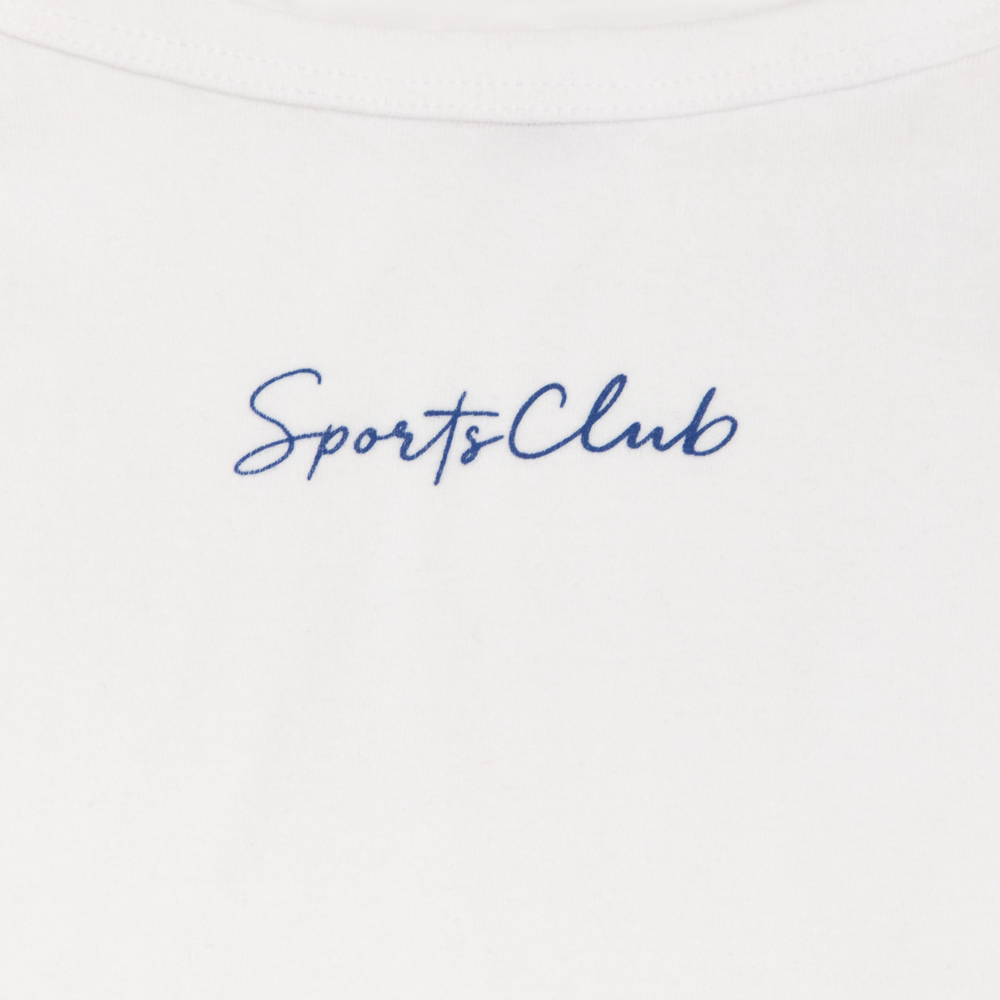 Sports Club Cotton Cami - White