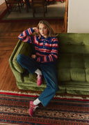 Polo Striped Wool Knit - Pink Swirl