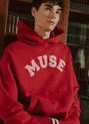 Heavyweight Chenille Hoodie - Cherry