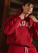 Heavyweight Chenille Hoodie - Cherry