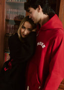 Heavyweight Chenille Zip Up - Cherry