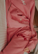 Heavyweight Chenille Zip Up - Blush