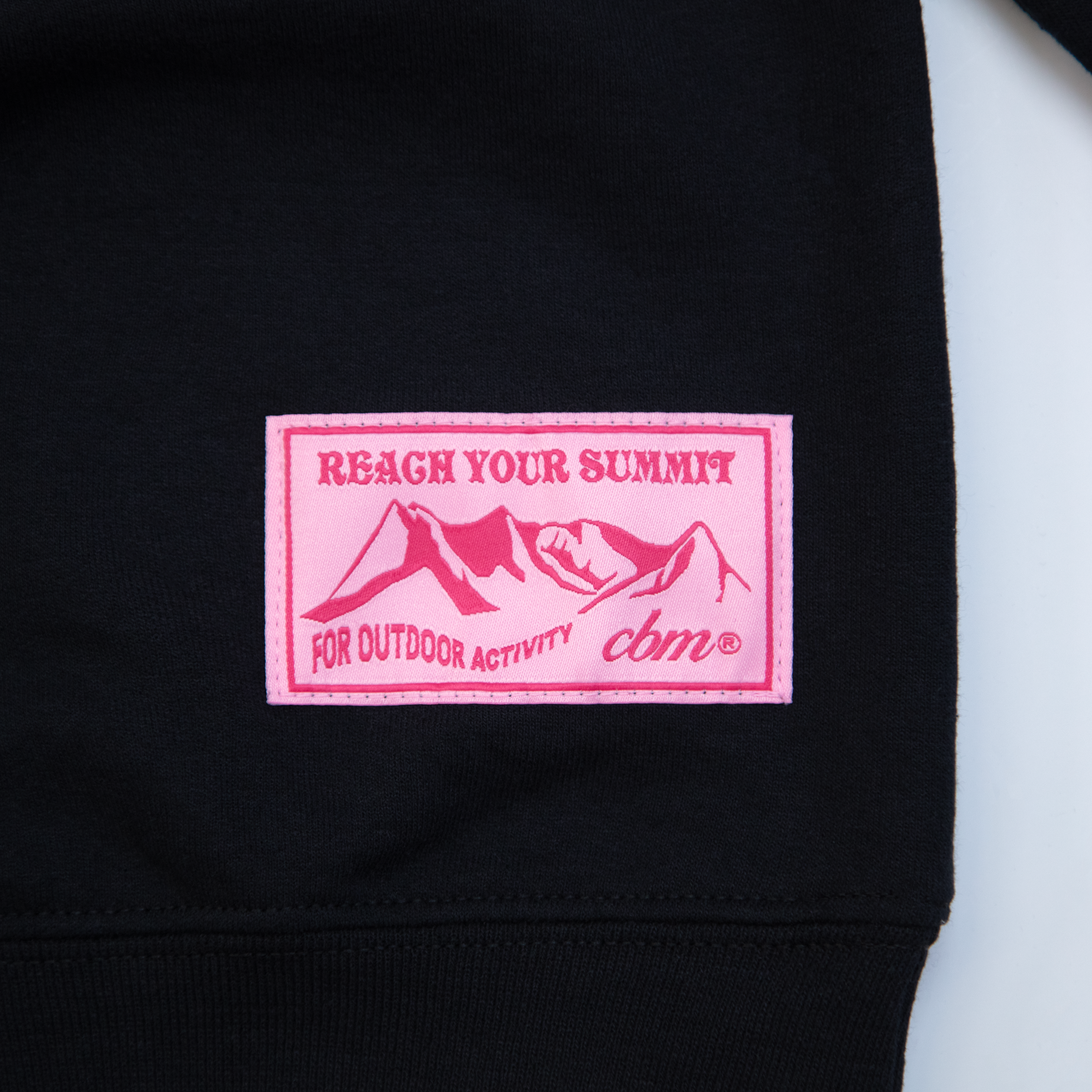 OG Chenille Black Sweatshirt - Dragonfruit