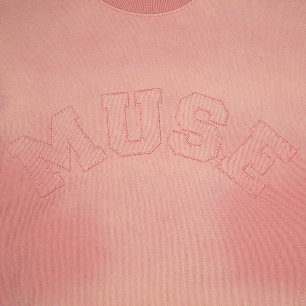 Sweat-shirt en molleton français - Rose ballet