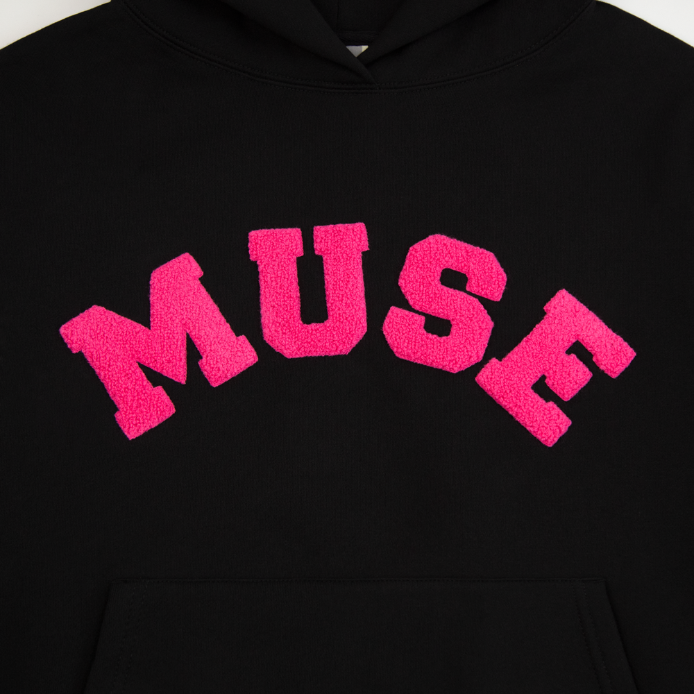 Heavyweight Chenille Hoodie - Black Taffy