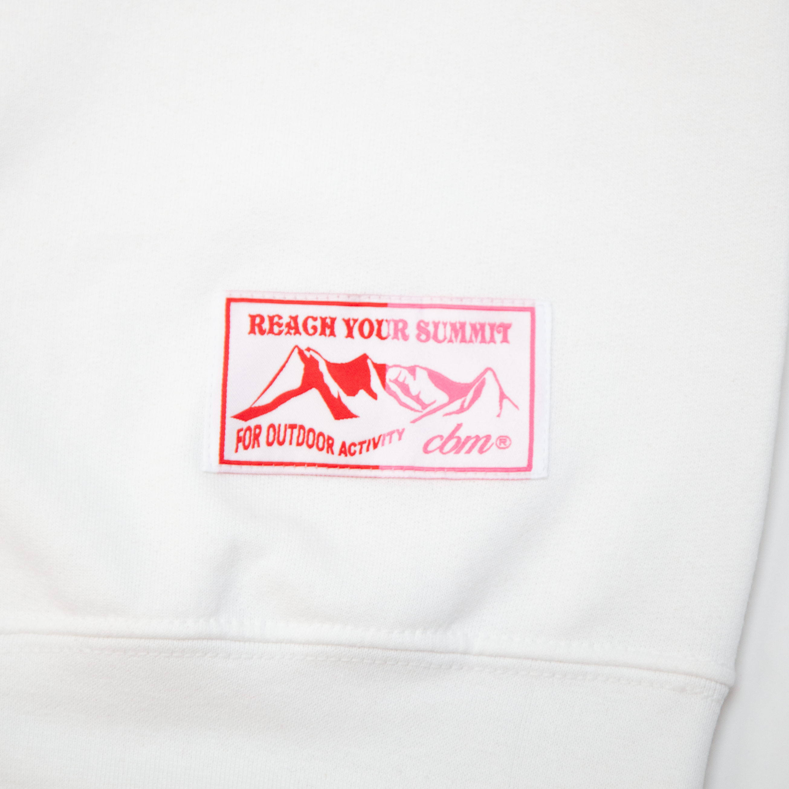OG Chenille White Sweatshirt - Hibiscus