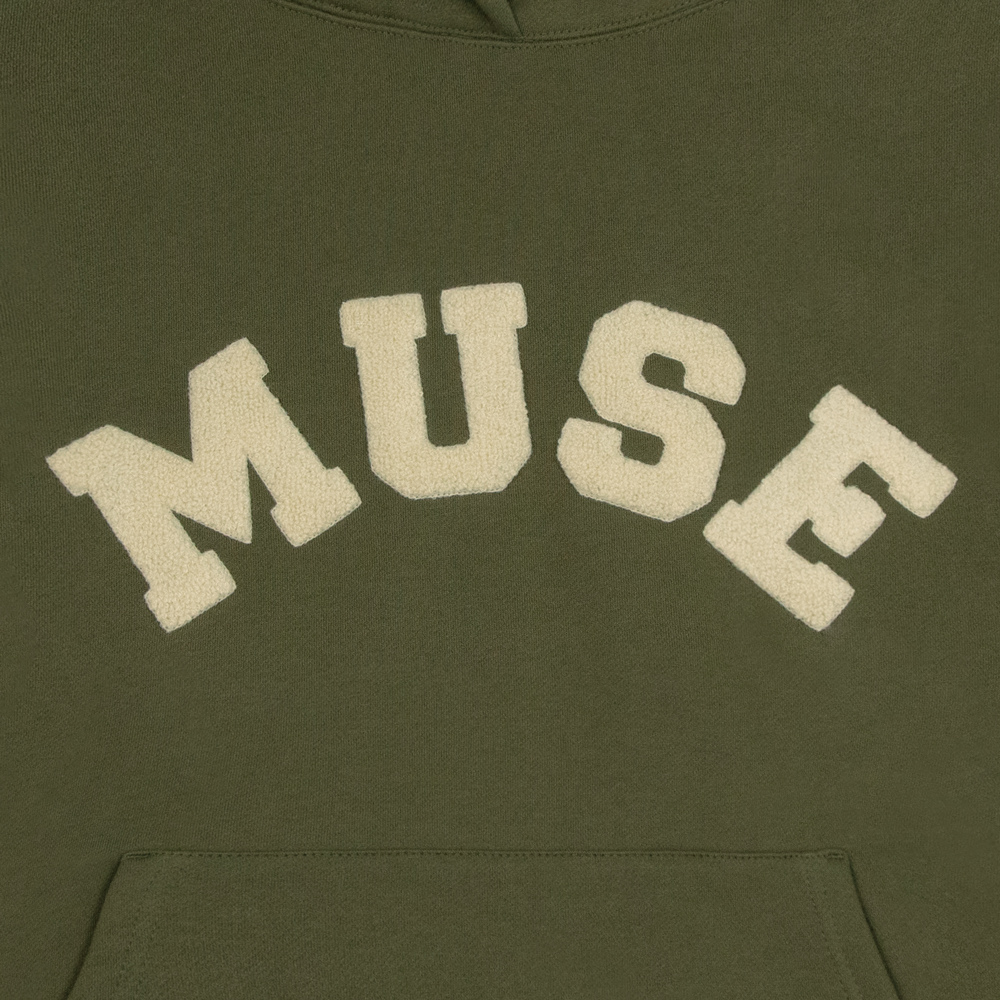 Heavyweight Chenille Hoodie - Moss