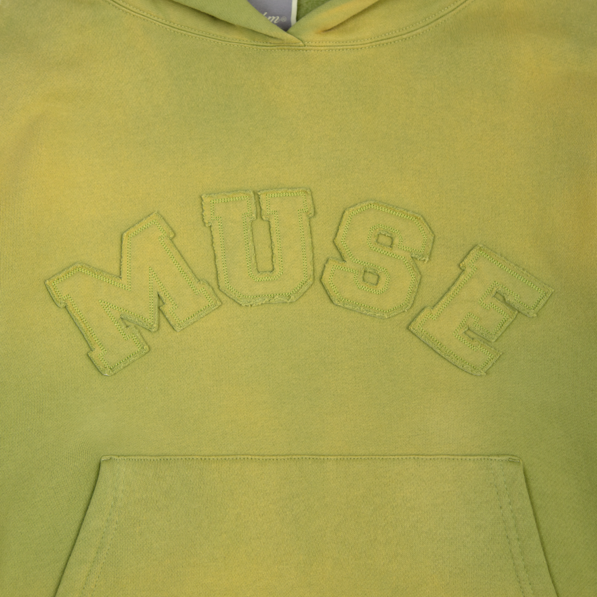 Sweat à capuche en chenille épaisse - Matcha