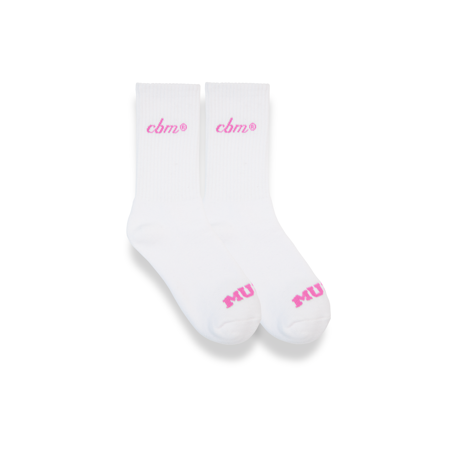 Crew socks 6" - White/Pink