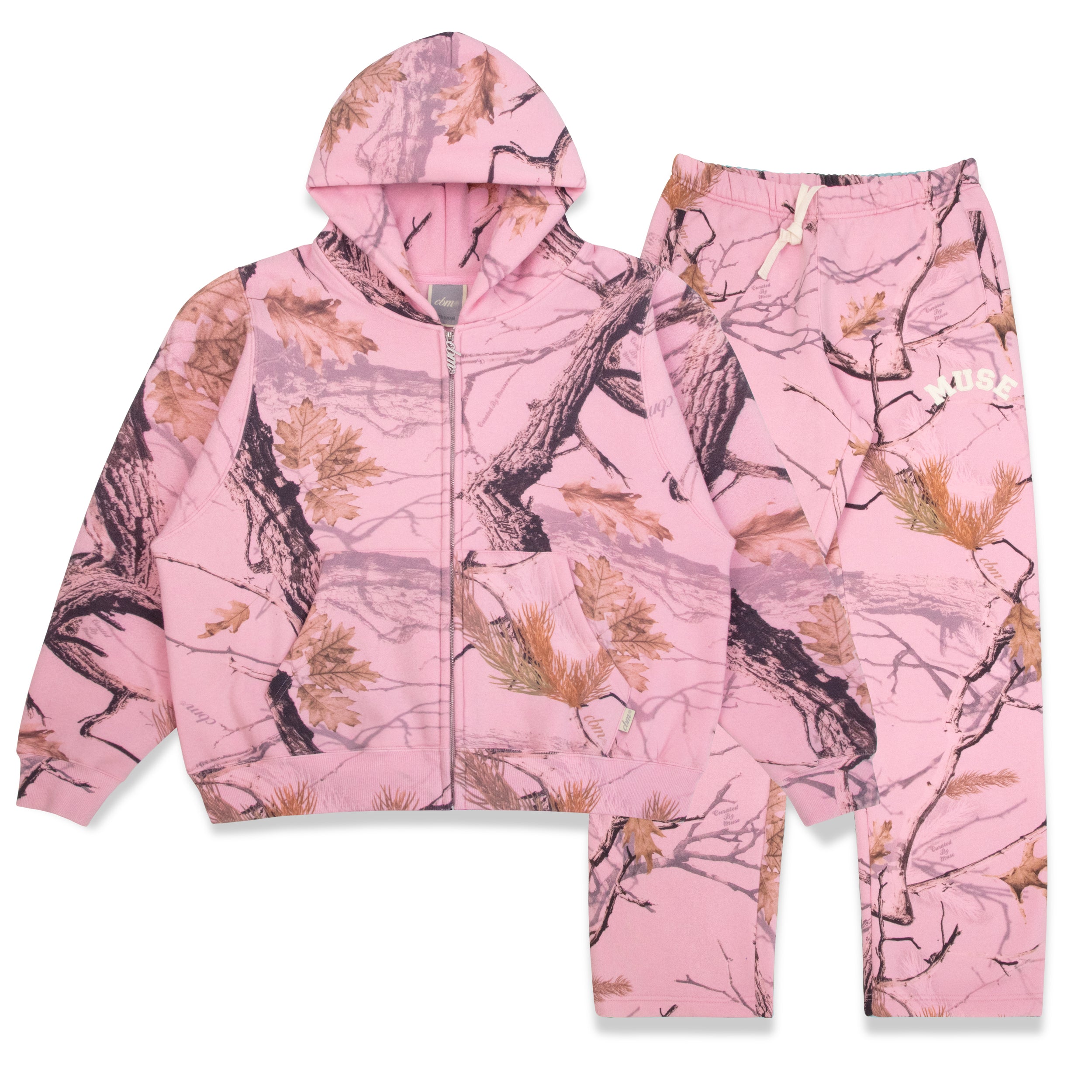 Heavyweight Camo Zip Up Set - Mirage