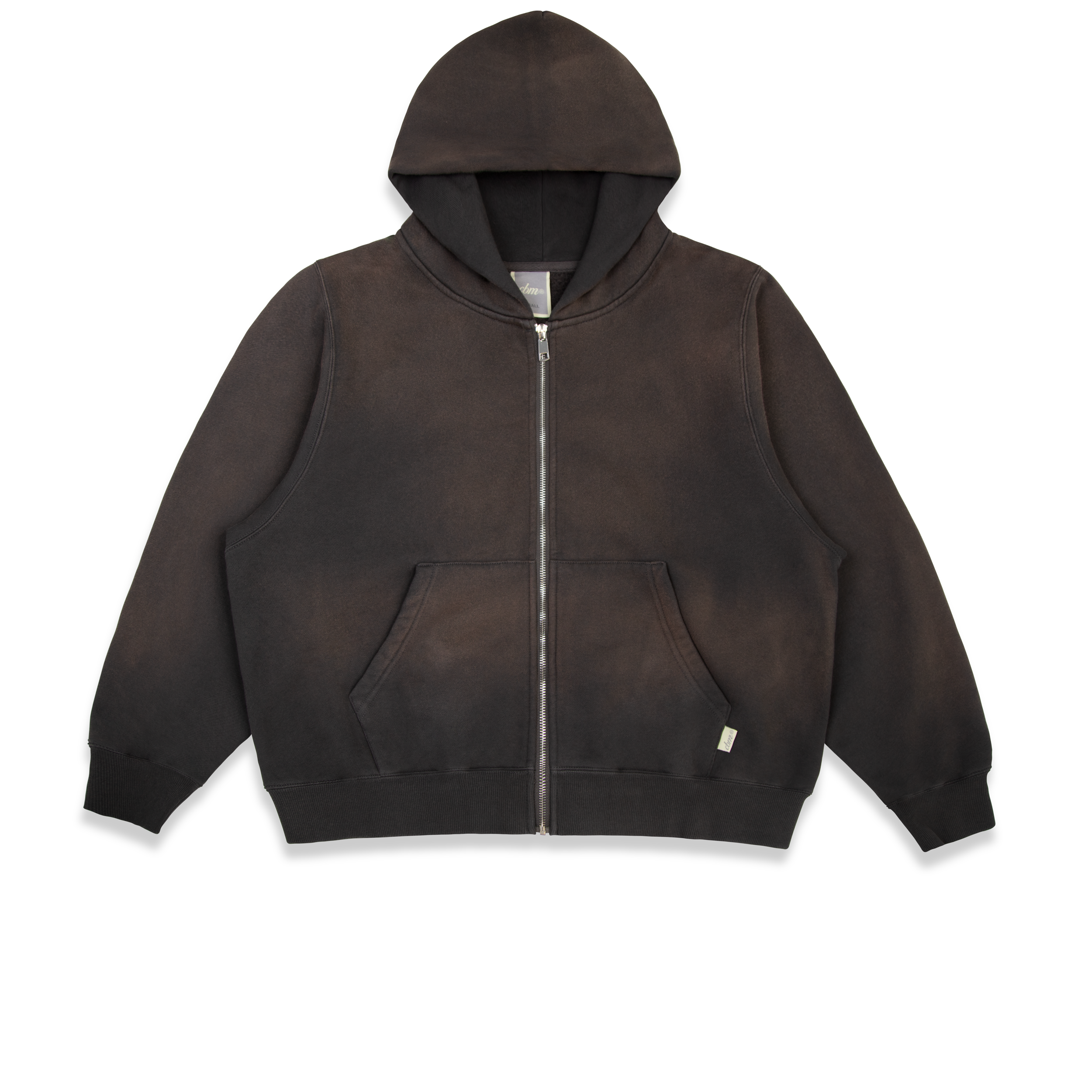 Zip Up pesante - Palissandro